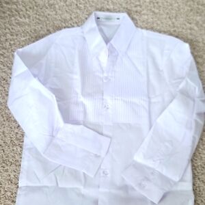 Boys white tuxedo shirt